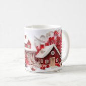 Hiver Homestead Noël Fête Mug (Devant droit)
