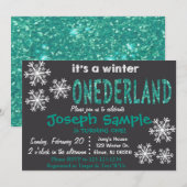 Hiver Invitation ONEderland. Tableau. (Devant / Derrière)