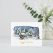 Hiver Joyeux Vacances Affaires Carte de Noël (Debout devant)