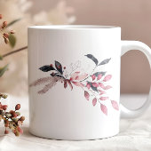 Hiver Magie Florale Monogramme Café Mug