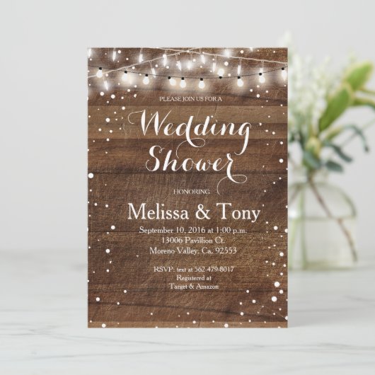 Hiver Mariage Douche Invitation (Debout devant)
