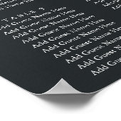 Hiver Meadow | Tableau de sièges de Mariage botani (Coin)