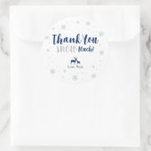 Hiver, Merci neige beaucoup autocollant (Sac)