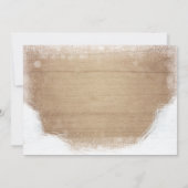 Hiver merci Rustic Wood neige Douche Anniversaire (Dos)