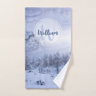 Hiver merveilleux brouillard épinette forêt neige