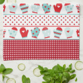 Hiver Mittens Microfibre Serviette de cuisine (Plié)