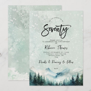 hiver montagne 70e anniversaire invitation
