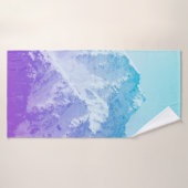 Hiver montagne, hipster, pic, photo, ba (Serviette de bain)