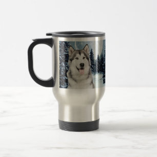 Hiver Moon Husky Travel Mug