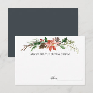 Hiver Mystique   Cartes de conseils pour mariage