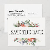 Hiver Mystique | faire-part de mariage & date à ré (Devant / Derrière)