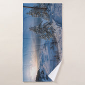 Hiver neigeux Côte balte (Serviette de bain)