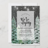 hiver noël lier le noeud eloping invitation (Devant)