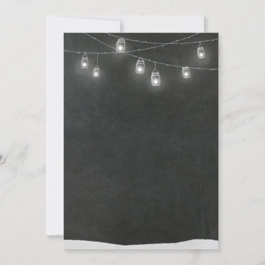 hiver noël neige nuptiale invitation (Dos)