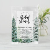 hiver noël neige nuptiale invitation (Debout devant)