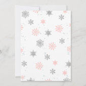 Hiver Oh Baby Deer Fawn Baby shower Invitation (Dos)