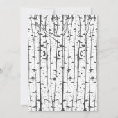 Hiver Onderland Invitation à la fête d'anniversair (Dos)