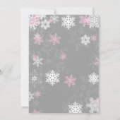 Hiver Onderland Première Invitation d'anniversaire (Dos)