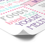 Hiver Onderland Snowflakes Affiche d'anniversaire (Coin)