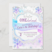 Hiver ONE derland 1er anniversaire Invitation (Devant)