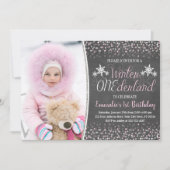Hiver ONE derland 1er anniversaire Invitation (Devant)