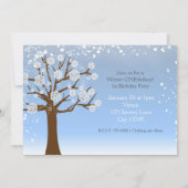 Hiver ONE derland Anniversaire Fête Invitation (Dos)