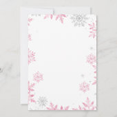 Hiver ONE derland Anniversaire Invitation (Dos)