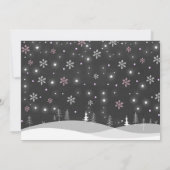 Hiver ONE derland Anniversaire Invitation Snowman (Dos)