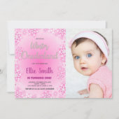 Hiver ONE derland Anniversaire Invitations avec ph (Devant)