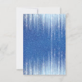 Hiver ONE derland Blue Flat Carte de remerciements (Dos)