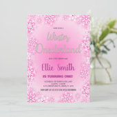 Hiver ONE derland Invitations d'anniversaire (Debout devant)
