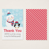 Hiver ONE derland Party Blue Red Merci (Devant & derrière)