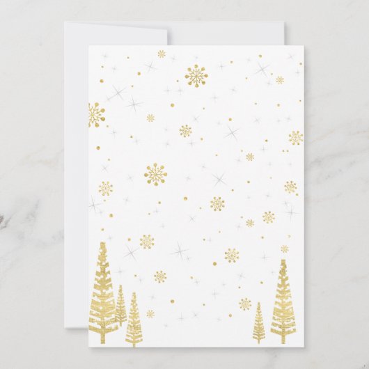 Hiver Onederland 1er Anniversaire Invitation - Fil (Dos)