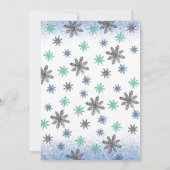 Hiver Onederland 1er anniversaire Invitation hiver (Dos)