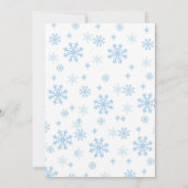 hiver onederland 1er anniversaire invitations (Dos)