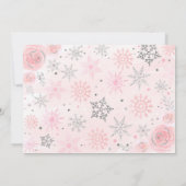 Hiver ONEderland 1er anniversaire Invitations phot (Dos)