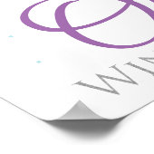 Hiver Onederland Anniversaire Affiche de bienvenue (Coin)