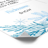 Hiver Onederland Anniversaire fête Jalon Poster (Coin)