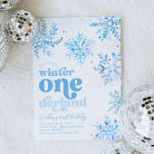 Hiver Onederland Anniversaire Invitation