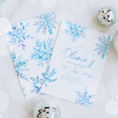 Hiver Onederland Anniversaire Invitation