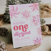 Hiver Onederland Anniversaire Invitation