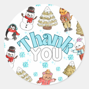 Hiver onederland anniversaire merci Sticker