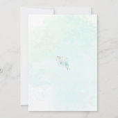 Hiver ONEderland Green Snowflake 1ère Invitation (Dos)