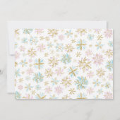 Hiver ONEderland Invitation avec photo (Dos)