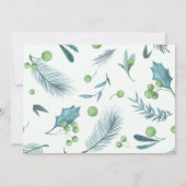 Hiver Onederland Invitation Boy Woodland (Dos)