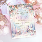 Hiver Onederland Invitation Sweets House