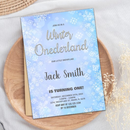 Hiver ONEderland Invitations Parties scintillant a