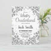 Hiver ONEderland Invitations Parties scintillant a (Debout devant)