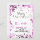 Hiver ONEderland Invitations Parties scintillant n (Devant)
