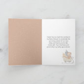 Hiver Ours Brown Baby shower à bascule Merci (Intérieur)